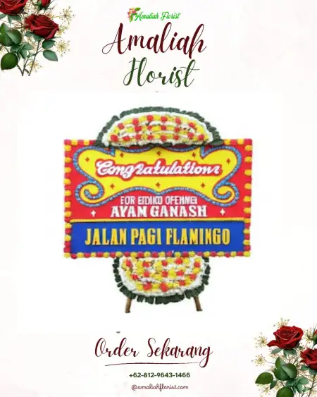 Sewa Papan Bunga Woyla